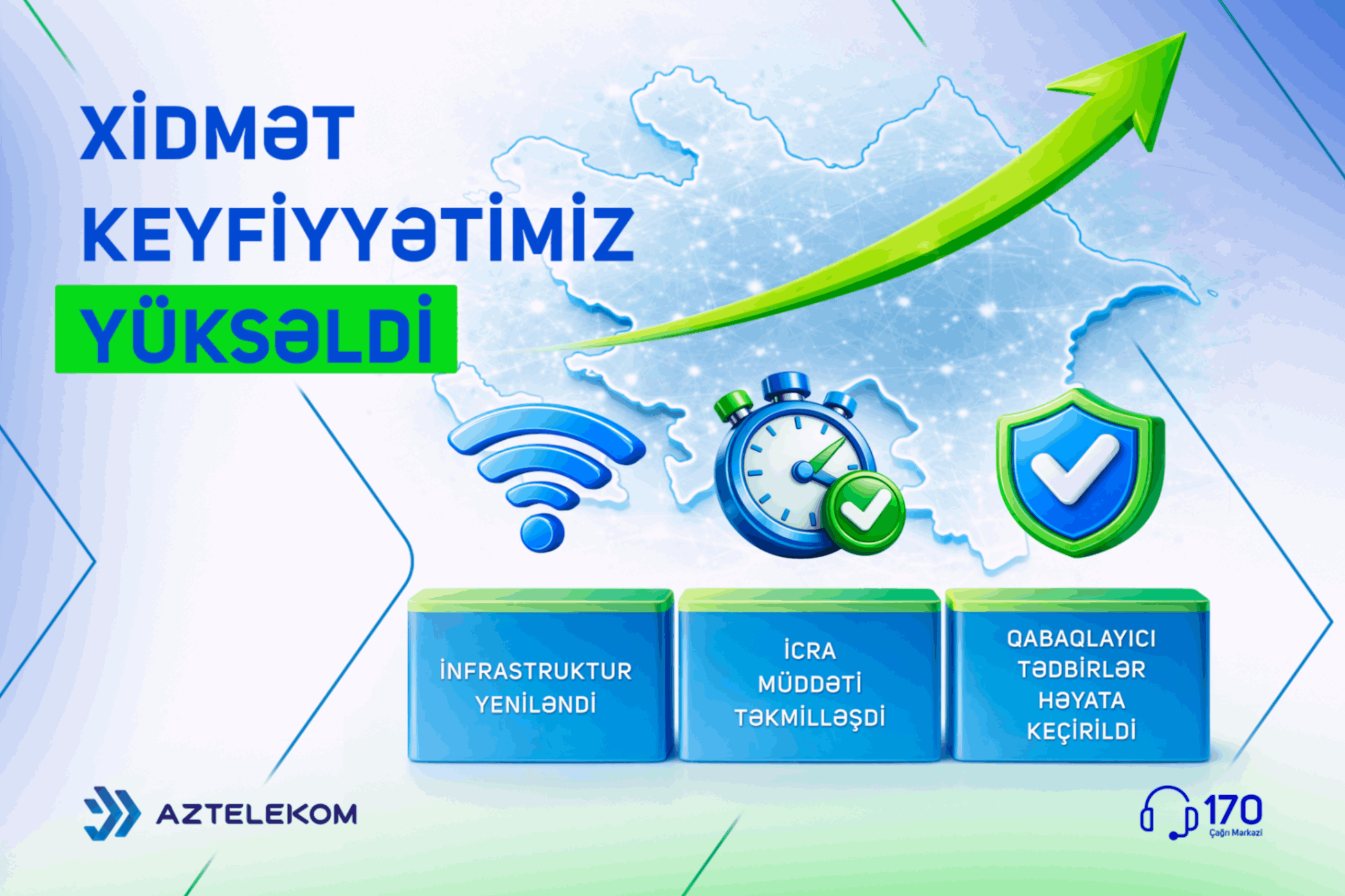 Xidmət keyfiyyəti göstəricilərində müsbət nəticələr müşahidə olunur